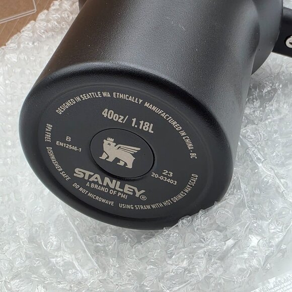 Stanley Black Chrome 40 Oz Quencher Tumbler H2.0 Flow State 40 oz, New - Picture 8 of 10